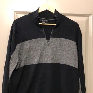 Mens Supima Cotton Banana Republic Half-Zip